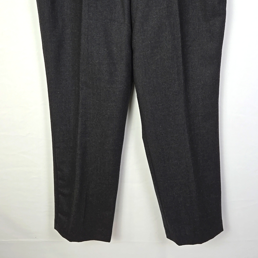 Pendleton Gray Petite Dress Pants 100% Virgin Wool Career Business Sz 12P - Picture 3 of 8